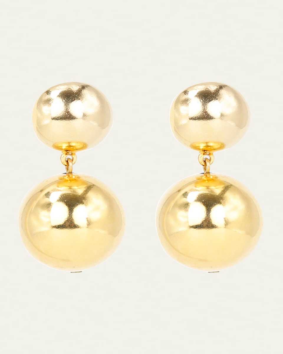 Gold Ball Clip-On Earrings